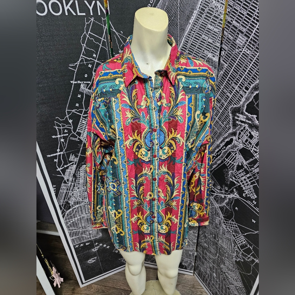 Rockies Vintage Longsleeve Button Up Women's Made in USA